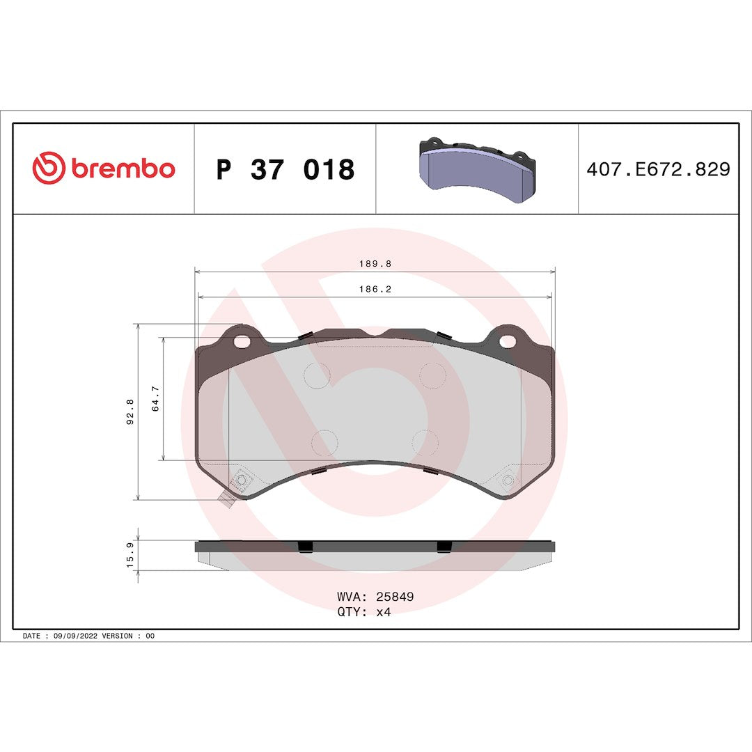 Brembo P37018 Brake Pad||p37018_Drw.Jpg||87||brmp37018||1753132