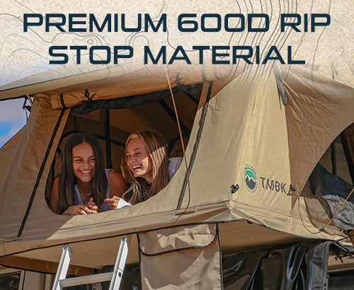 Product of Overland Vehicle Systems 18119933 Vehicle Rooftop Polyester Cotton Canvas Tent Sleeps 3 Adults