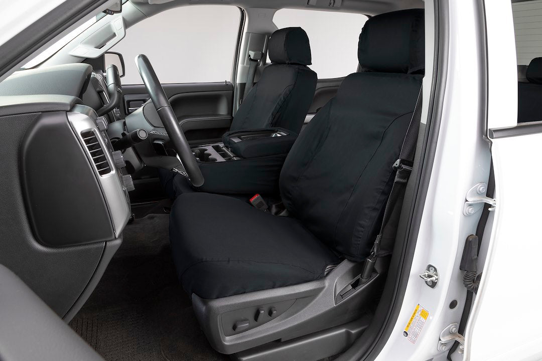 Product of Covercraft SS2569PCCH SeatSaver® Black Polycotton Seat Cover