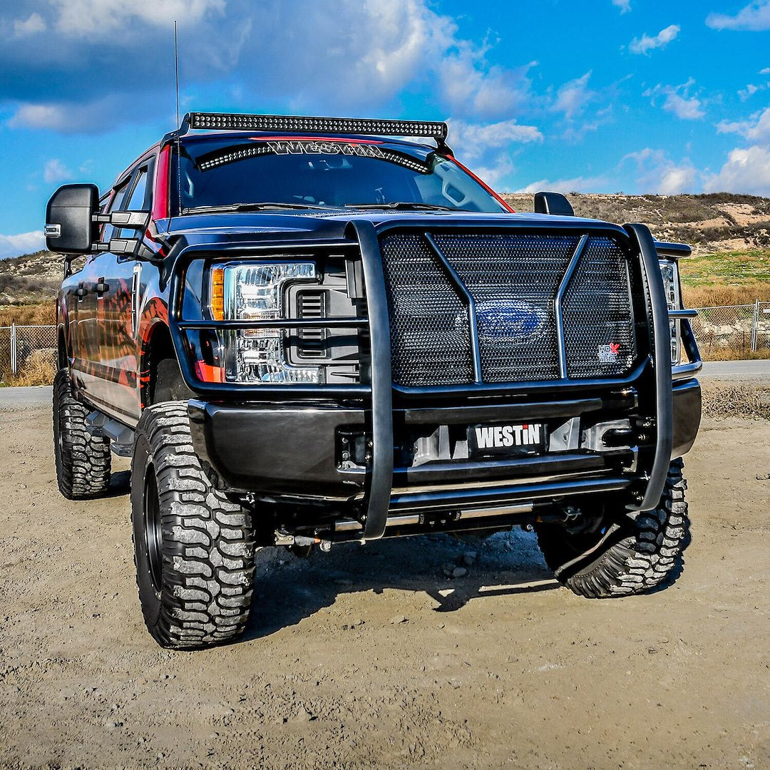 Product of Westin Automotive 57-3905 Grille Guard 1-Piece Black Powder Coated