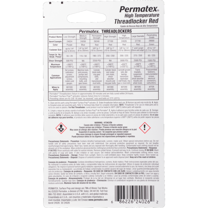 Permatex 24026 Thread Sealant||24026_1.Png||86||p1324026||1295286