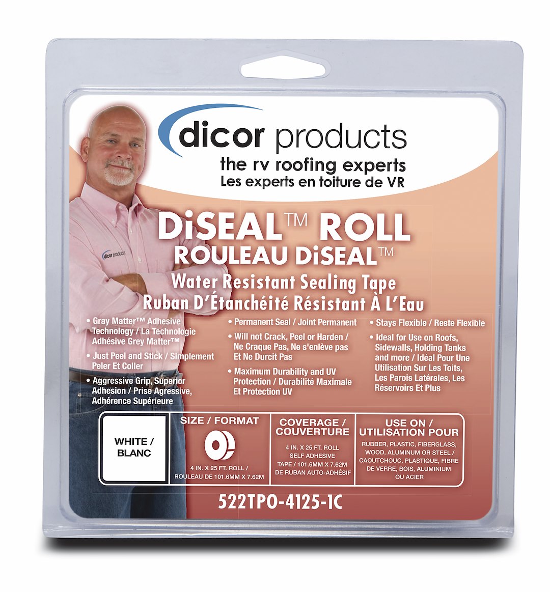 Product of Dicor Corp. 522tpo-4125-1c Roof Repair Tape