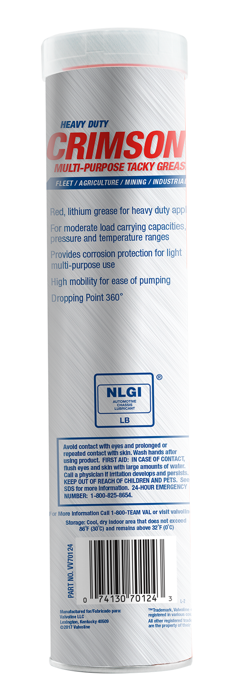 Product of Valvoline Vv70124 Multi Purpose Grease