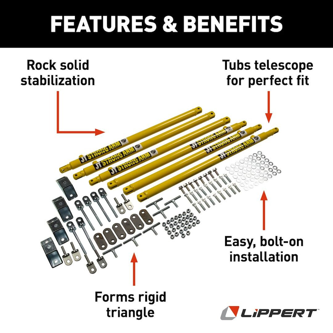 Product of Lippert Components 191025 Trailer Stabilizer Jack Stand Lock Arm