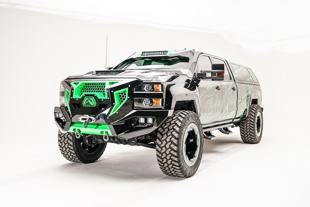 Product of Fab Fours GR3000-1 Grumper Steel Powder Coated Bumper