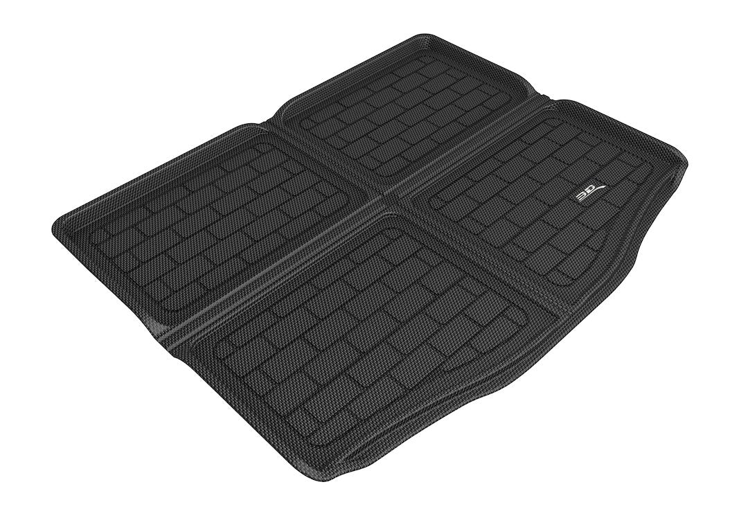 Product of 3D Mats M1FR1231309 Black Thermoplastic Rubber Of Carbon Fiber Texture Back Of 2nd Row Seat Cargo Area Liner