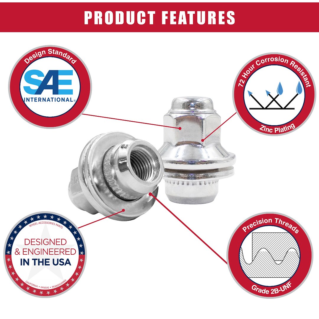 Product of Coyote Wheel Accessories 971148 Mag Shank 14x1.5 Lug Nut