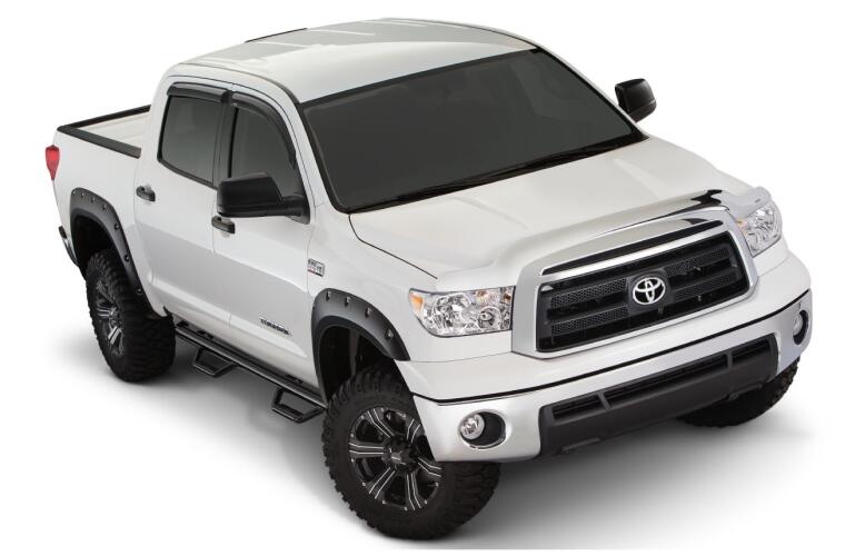 Product of Bushwacker 30911-02 Pocket Style/ Exposed Fasteners Black Fender Flare - Set Of 4