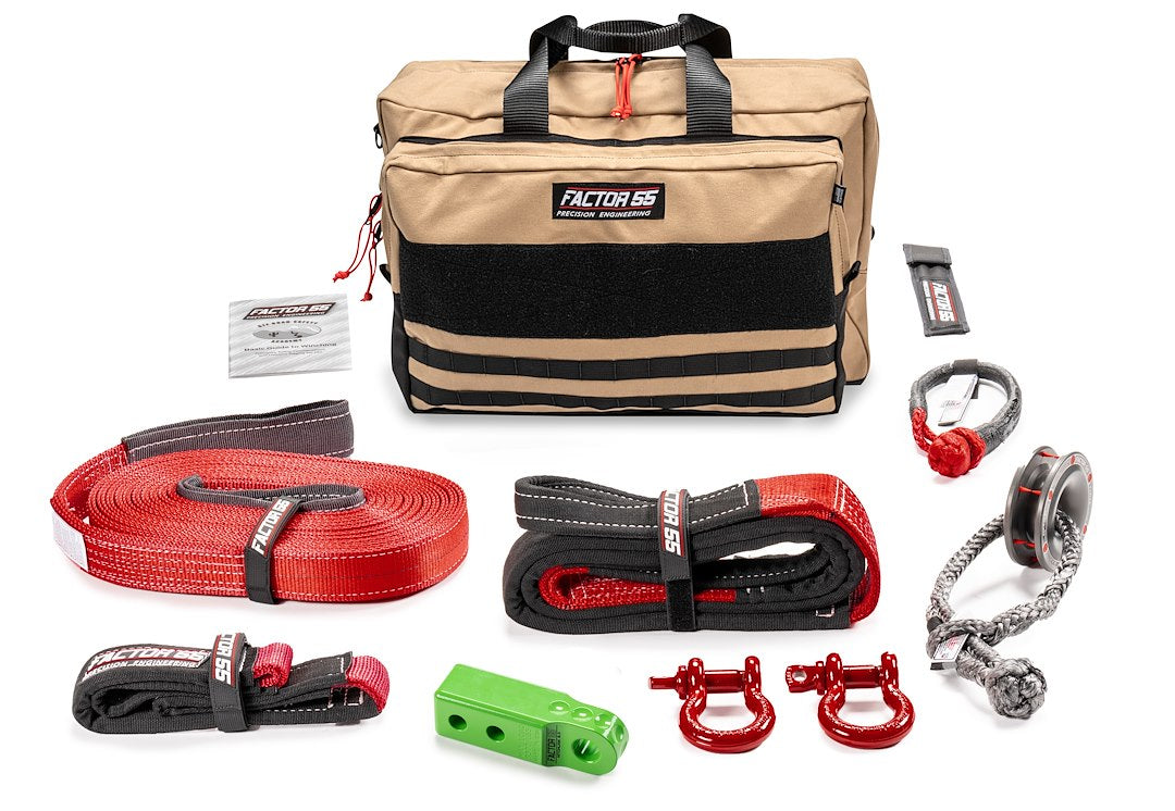 Factor 55 00475-08-Large Vehicle Recovery Kit||00475-08 Sawtooth Kit - Tan Large - Green.Jpg||85||fac0047508lar||1713491