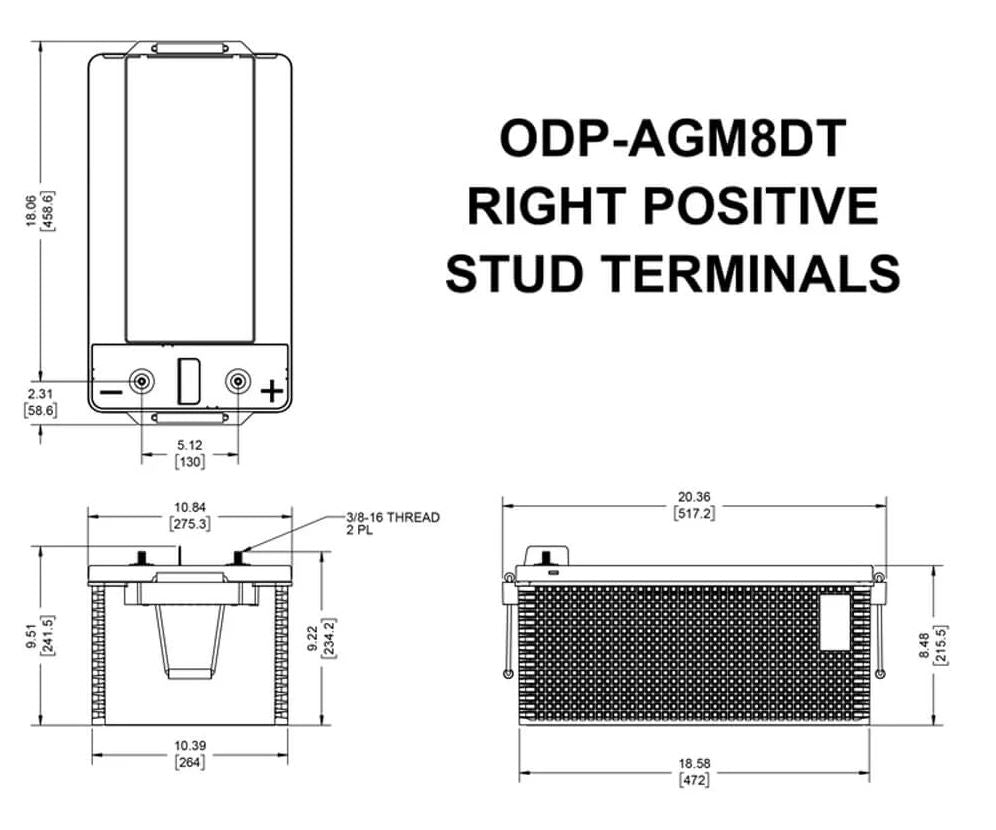 Product of Odyssey Battery Odpagm8dt Battery