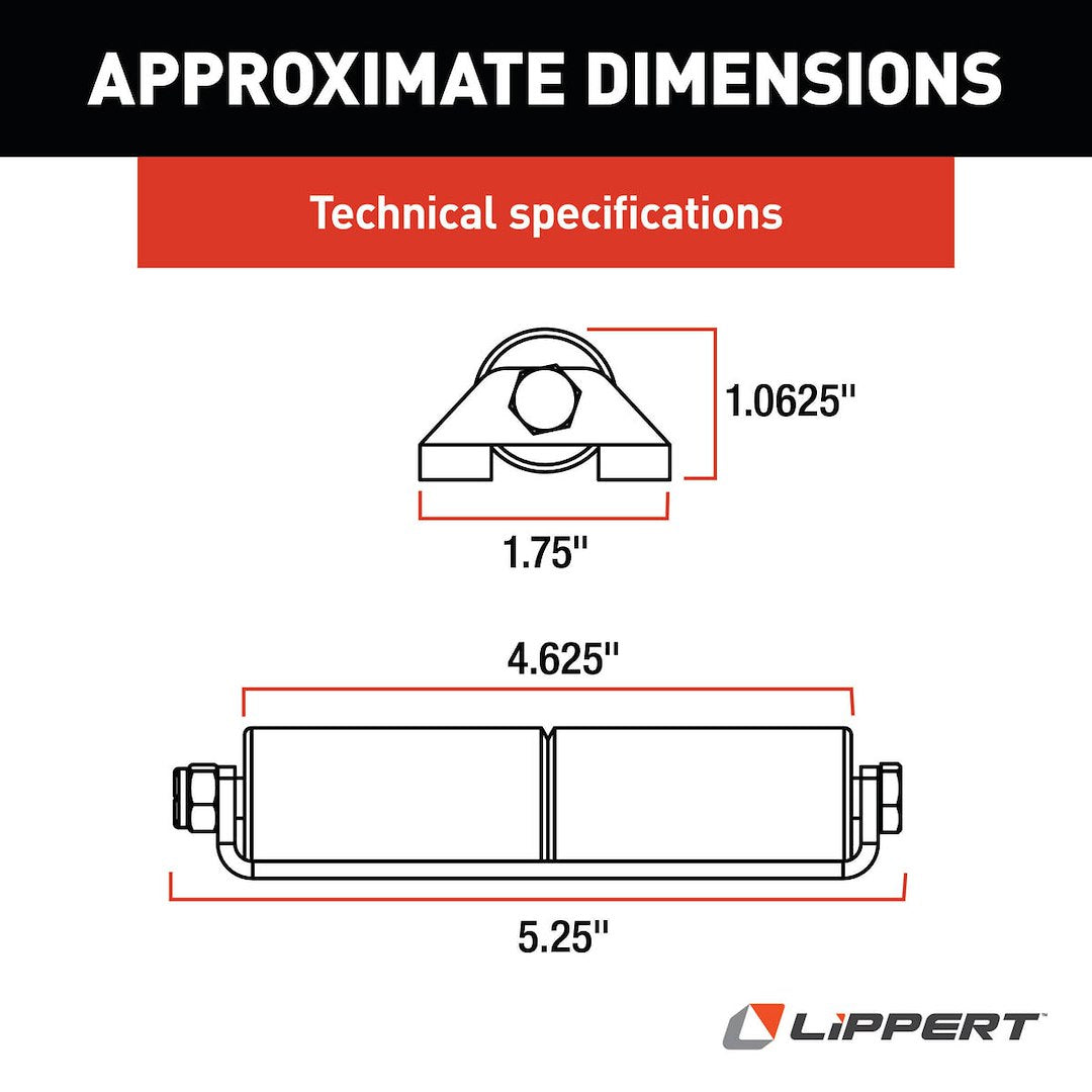 Lippert Components 320500 Slide Out Roller||320500_4.Jpg||89||m6v320500||1459021