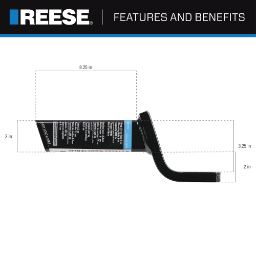 Product of Reese 2117511 2 Inch Receiver Trailer Hitch Ball Mount