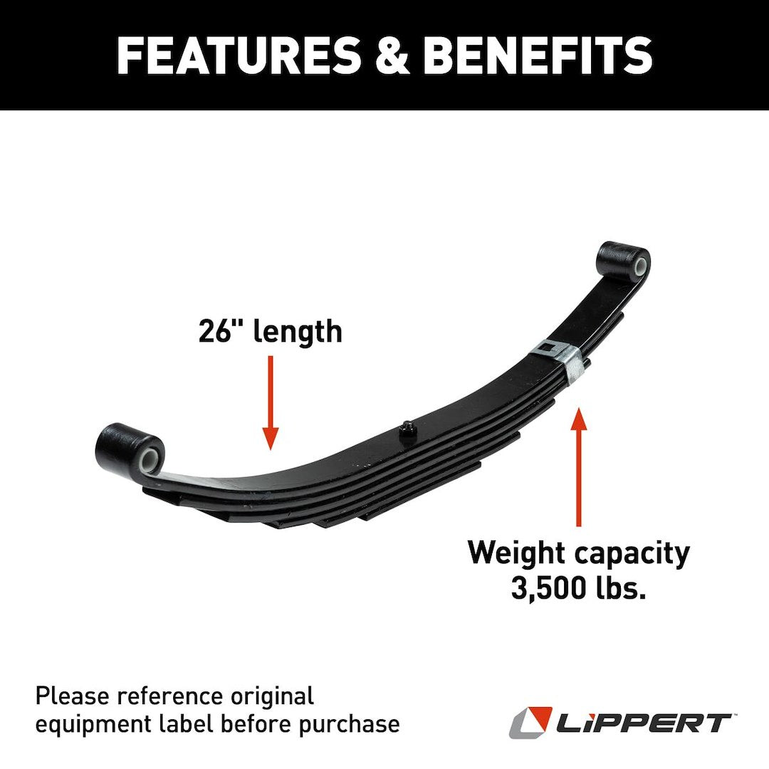 Product of Lippert Components 679372 Trailer Axle Leaf Spring