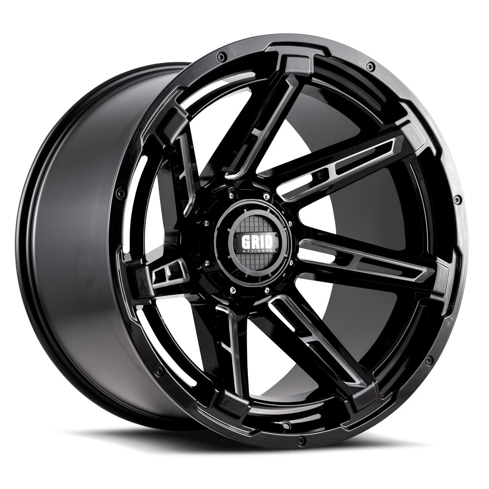 Product of Grid Wheels 20x10 Black With Natural Accents Wheel - Not Applicable Bolt Pattern