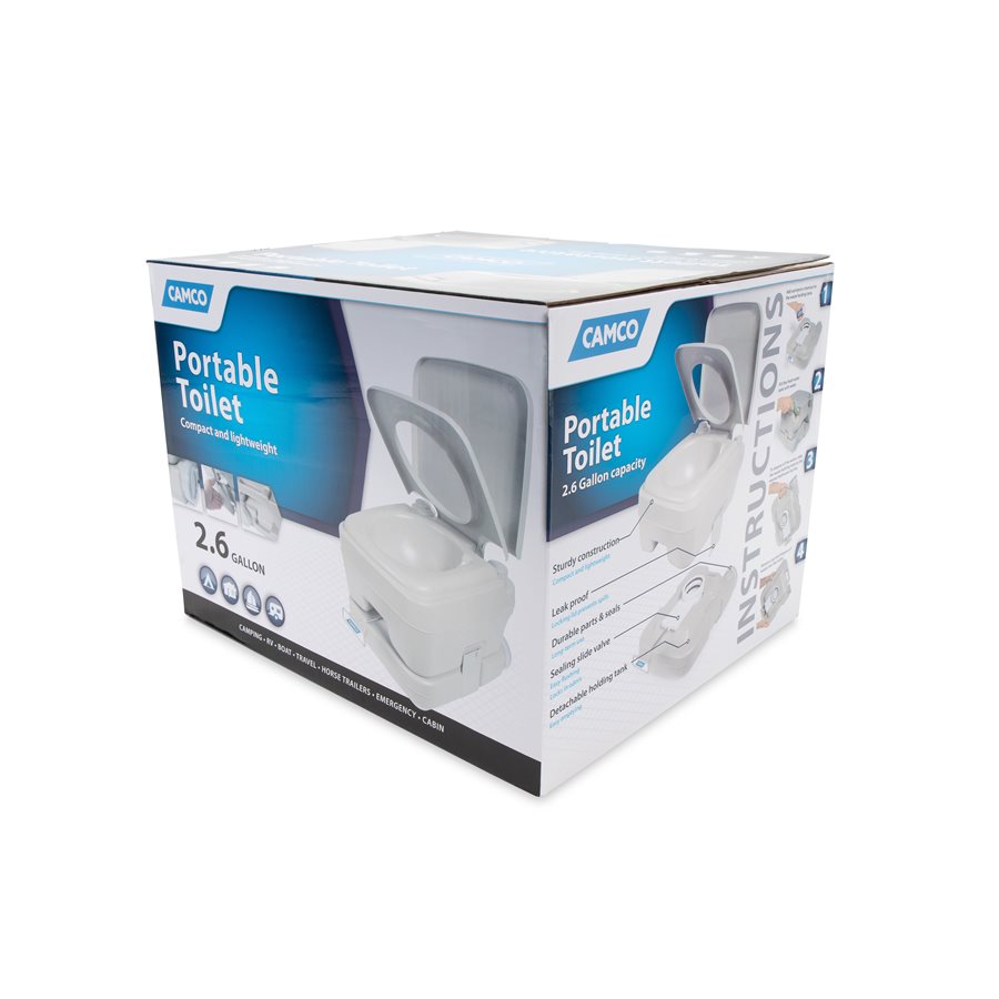 Product of Camco 41531 Portable Pull Slide Valve Flush Toilet , 12-1/2 Inch