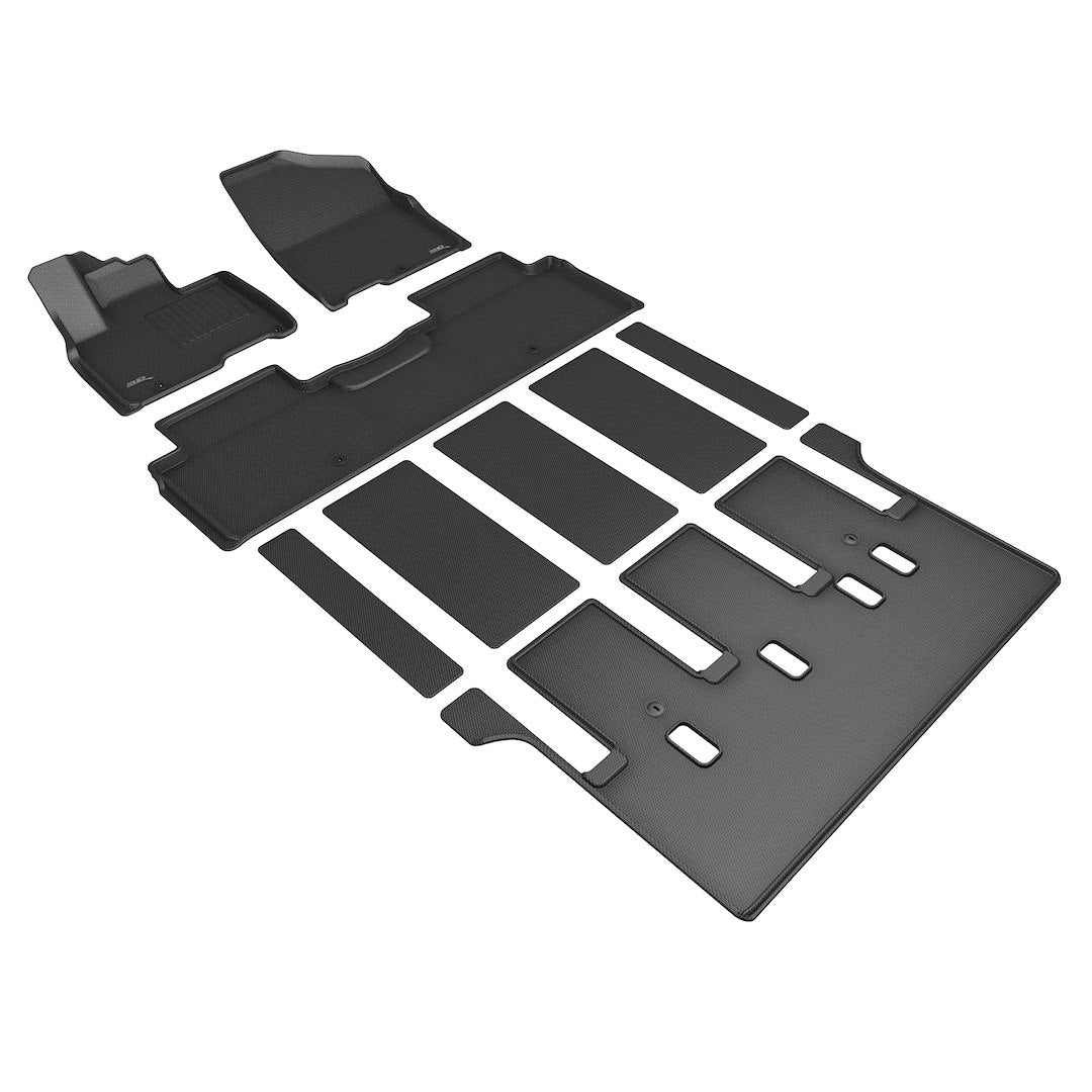 Product of 3D Mats KAGU L1KA06301509 Black Thermoplastic Rubber Of Carbon Fiber Texture Floor Liner