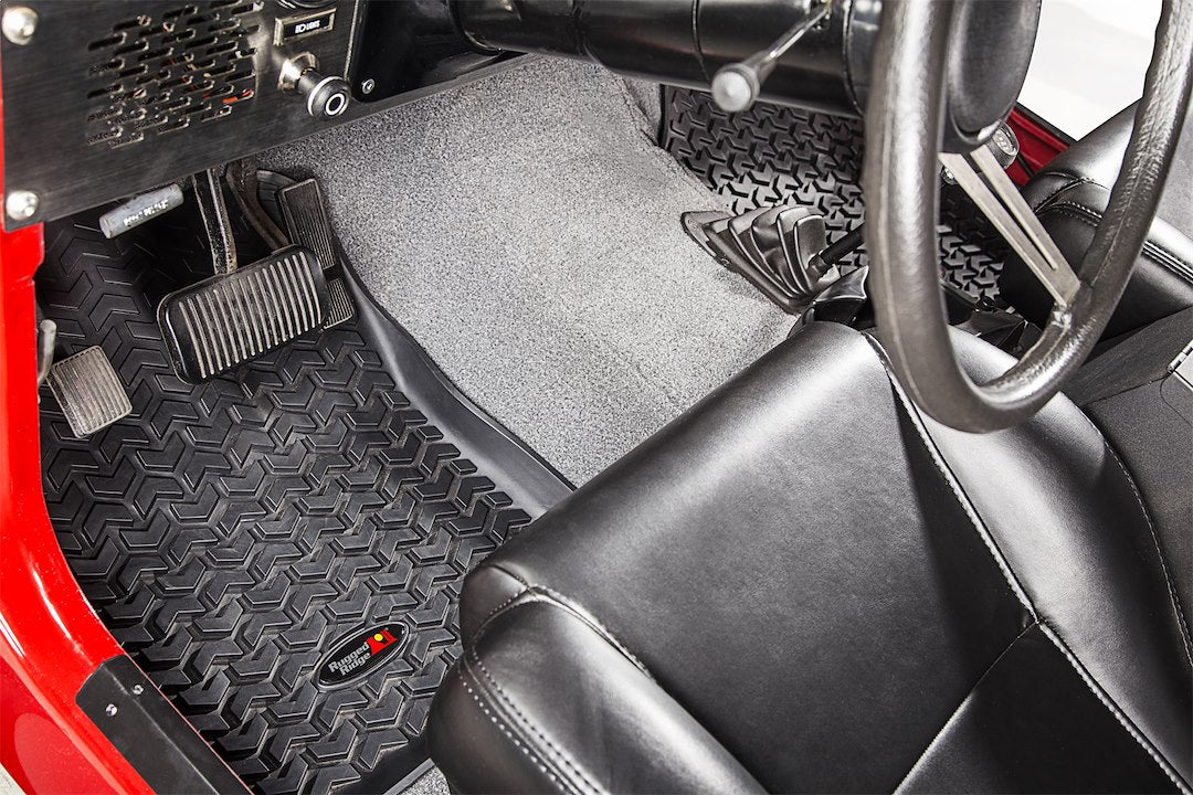 Product of Rugged Ridge 12920.21 Black Thermoplastic Floor Liner