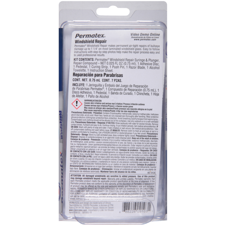 Permatex 09103 Windshield Repair Kit||09103_2.Png||87||p1309103||1054087