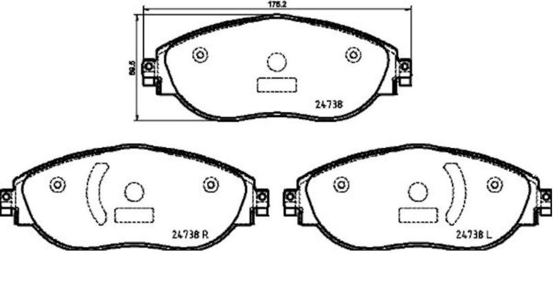 Product of Hella 355031751 Brake Pad -