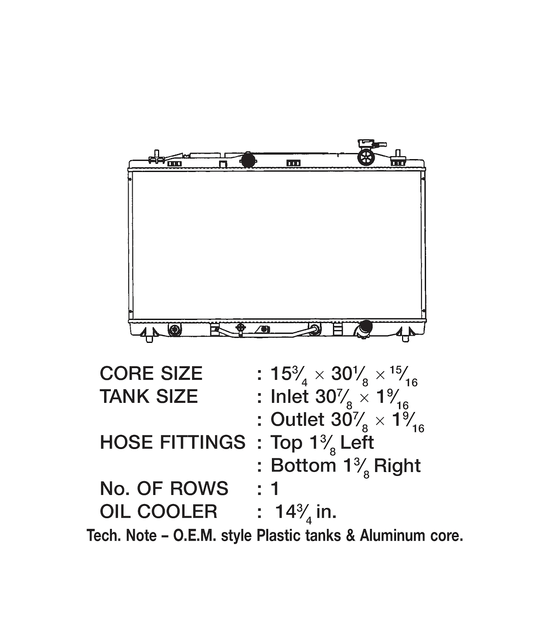 Product of Csf 3313 Radiator