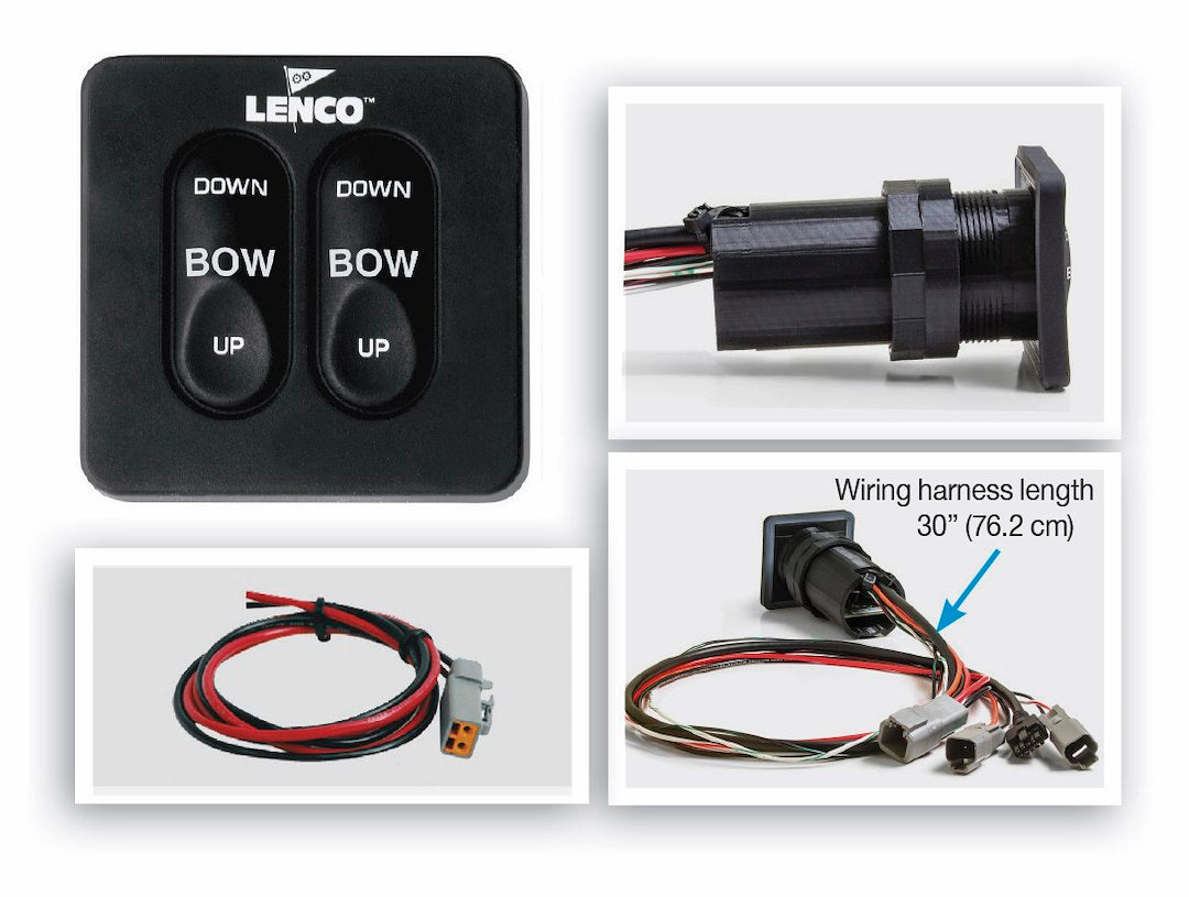 Product of Lenco 15169-001 Boat Trim Tab Switch