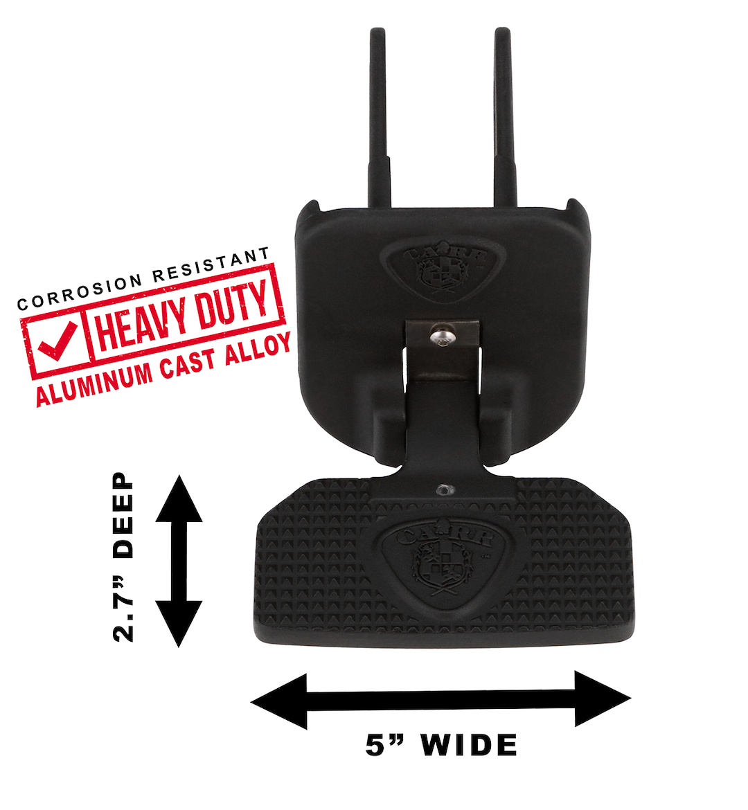 Product of Carr 183252 Black Aluminum Truck Step