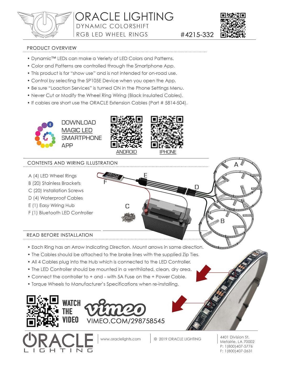 Product of Oracle Lighting 4215-332 Wheel Light Ring