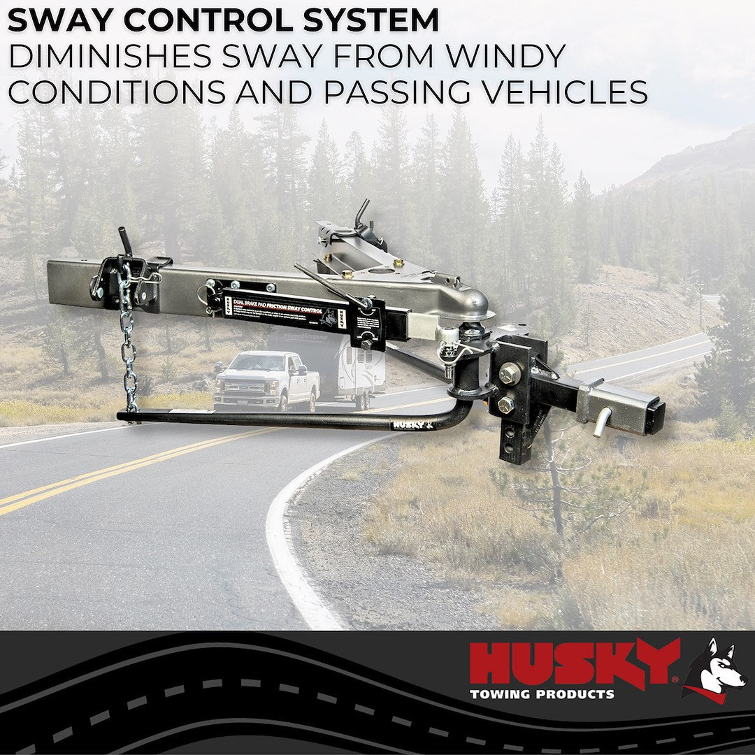 Product of Husky Towing 30849 12000 Pound Round Bar Weight Distribution Hitch