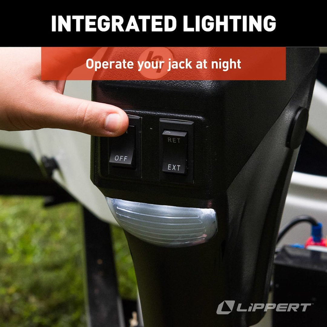 Product of Lippert Components 285318 3500 Pound Electric Trailer Tongue Jack