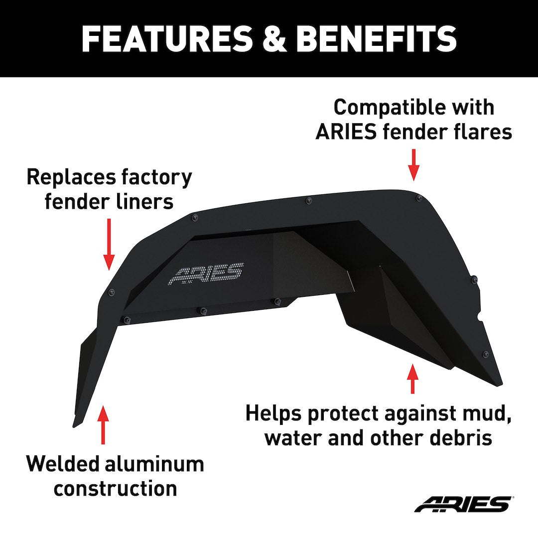 Aries 2500555 Fender Well Liner||||86||a1s2500555||2002168
