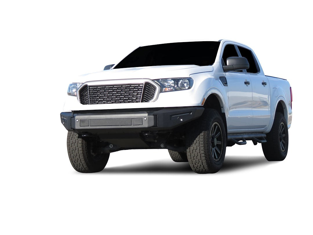 Product of Black Horse Offroad AFB-FR19-BU Armour II Steel Matte Powder Coated Bumper