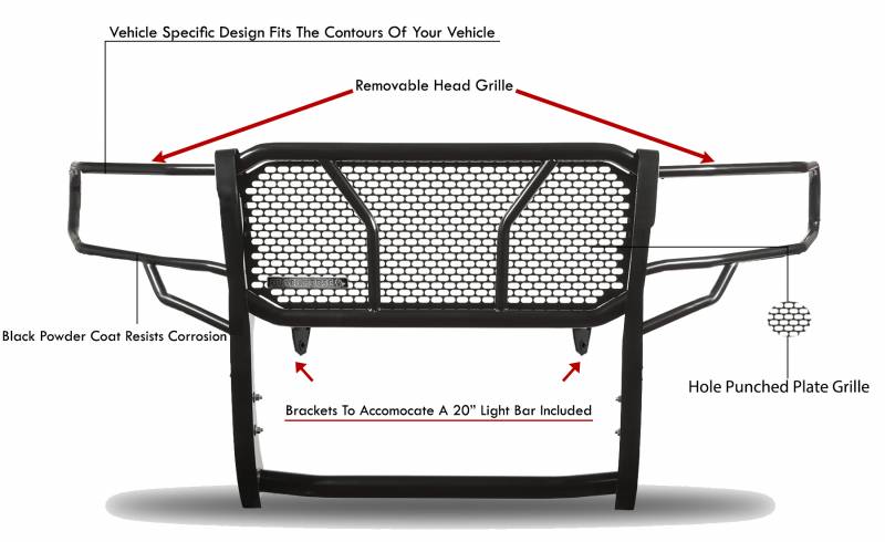 Black Horse Offroad Ru-Dosp19-B Grille Guard||ru-Dosp19-B_2.Jpg||86||blkrudosp19b||1647920