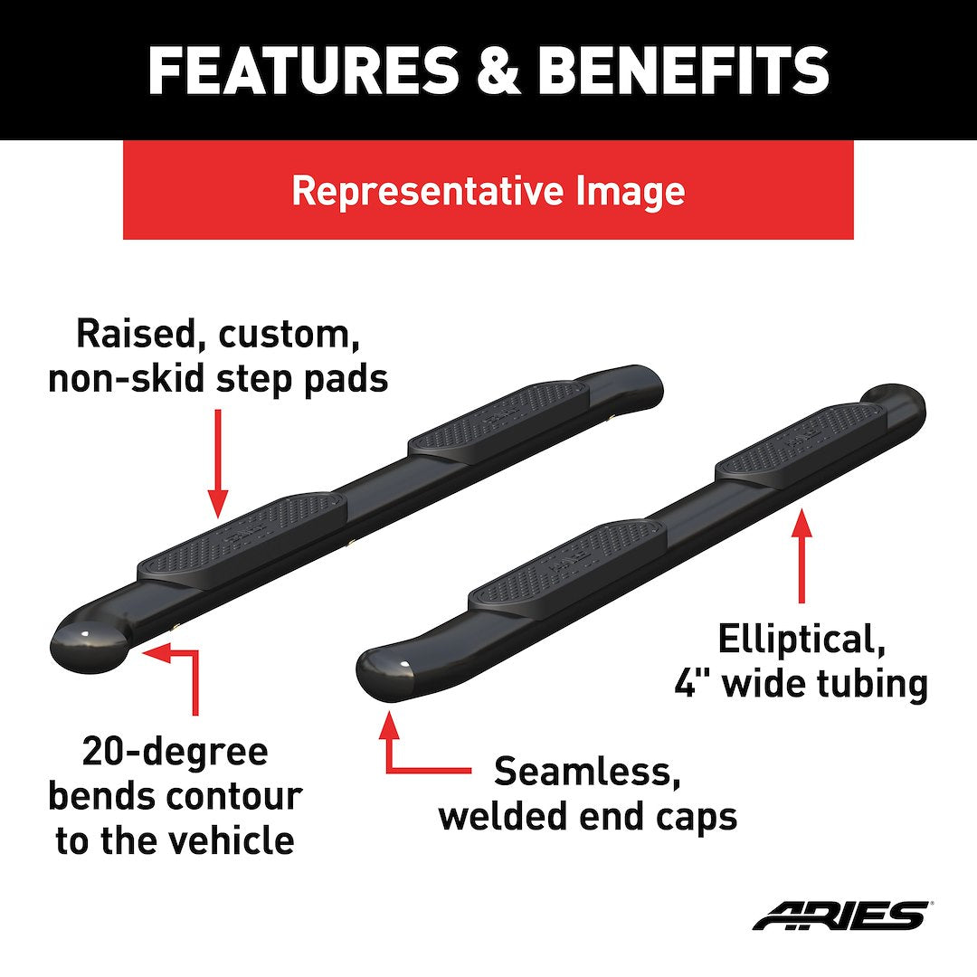 Product of Aries S224050 Nerf Bar With Surface Steps