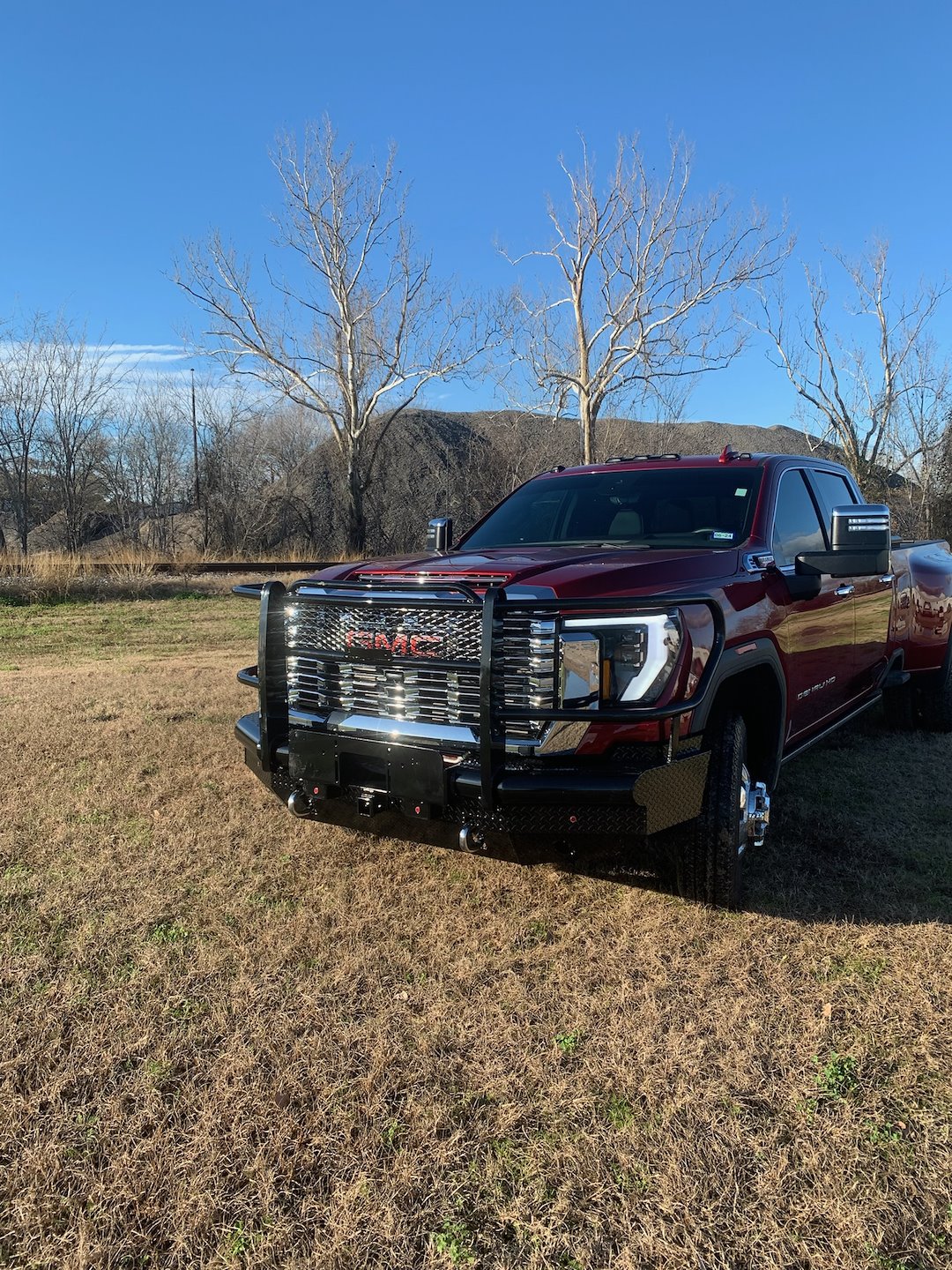 Product of Tough Country Products TFR2524G-W Traditional Steel Gloss Powder Coated Bumper