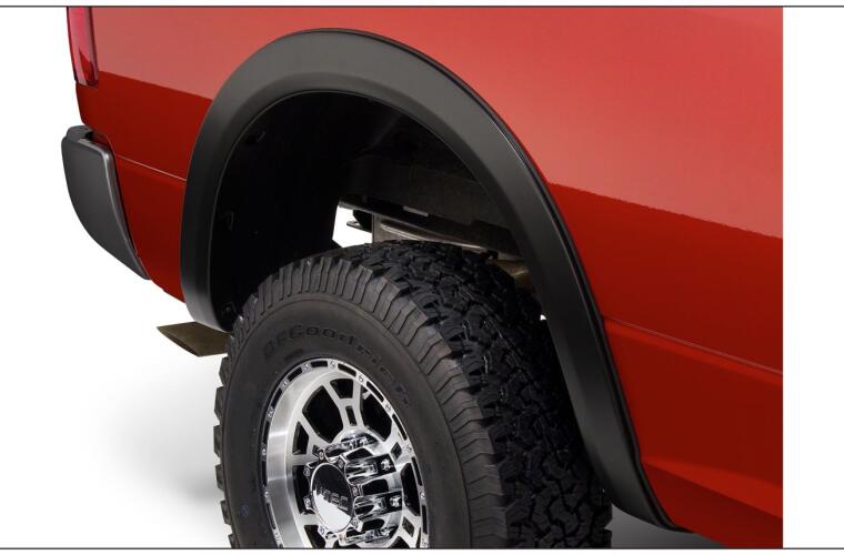 Product of Bushwacker 50917-02 Non-Exposed Fasteners Black Fender Flare - Set Of 4