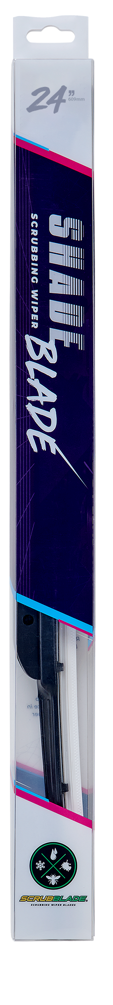 Scrubblade Cbw2400 Windshield Wiper Blade||wild White 24 Front.Png||87||scrcbw2400||1522939