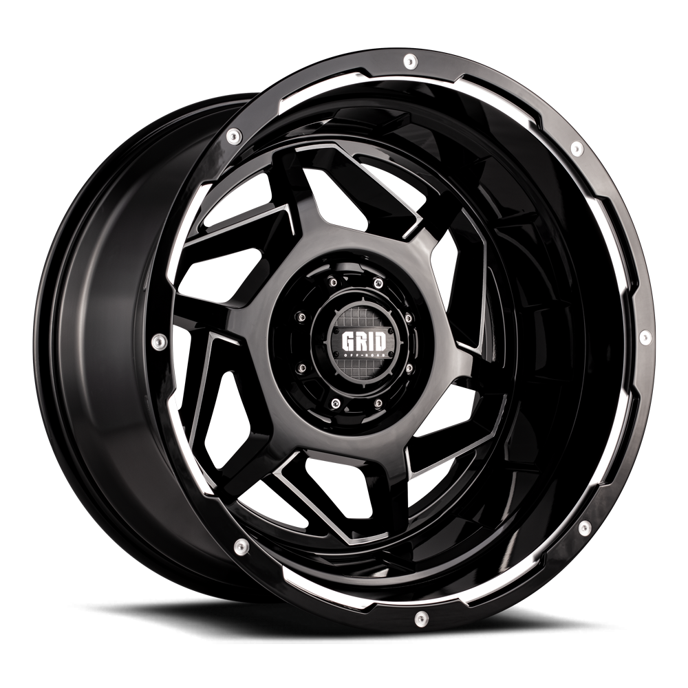 Product of Grid Wheels 20x10 Black With Natural Accents Wheel - Not Applicable Bolt Pattern