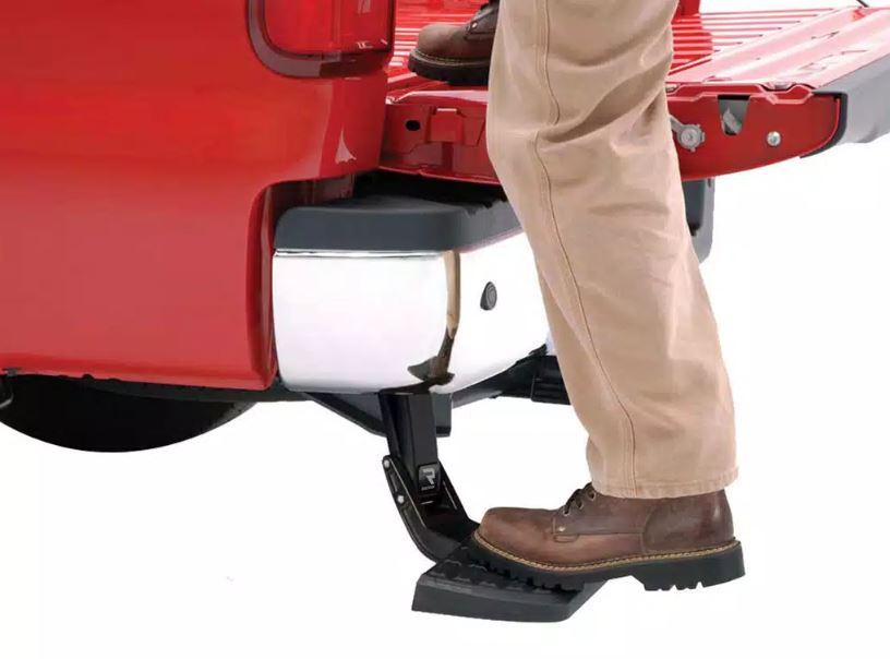 Product of Amp Research 75304-01A Black Powder Coated Aluminum Truck Step