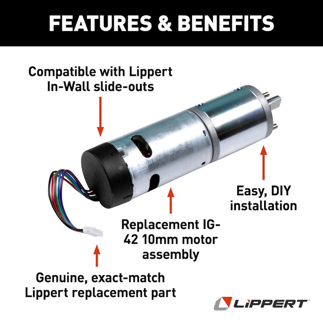 Product of Lippert Components 236575 Lippert In-Wall Slide Out System Slide Out Motor