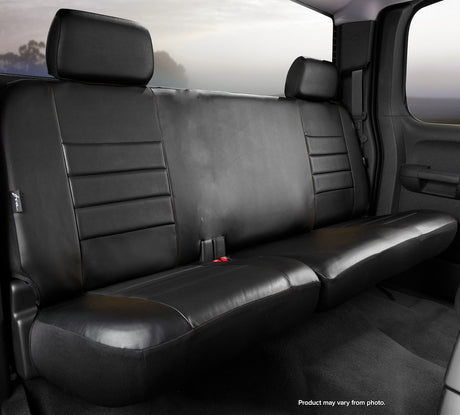 Product of Fia SL62-67 BLK/BLK LeatherLite™ Black Synthetic Leather Seat Cover