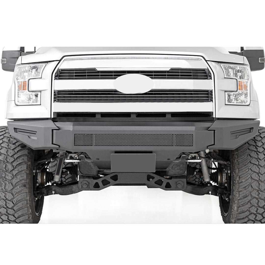Product of Black Horse Offroad AFB-F116-BU Armour II Steel Matte Powder Coated Bumper