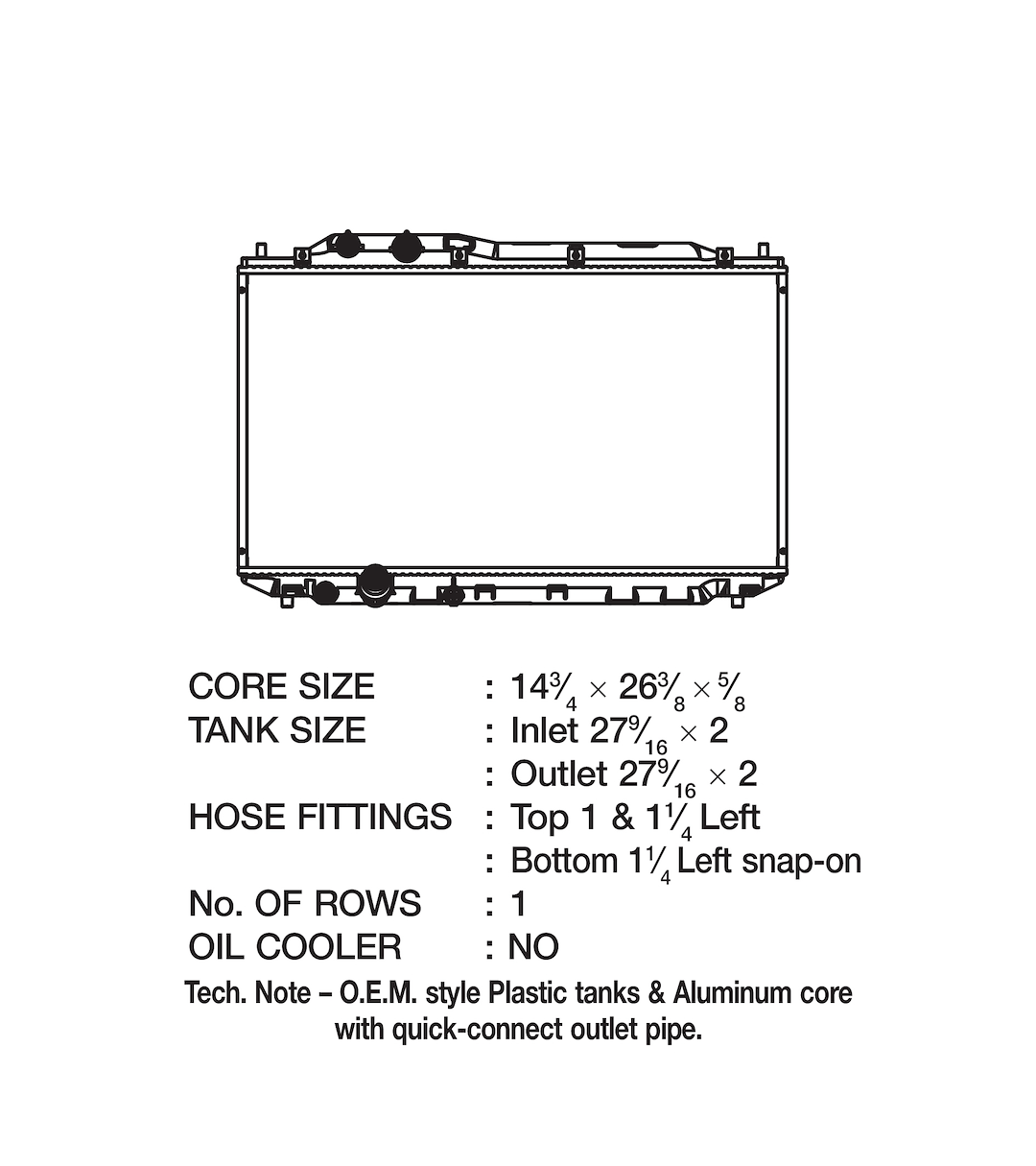 Product of Csf 3362 Radiator