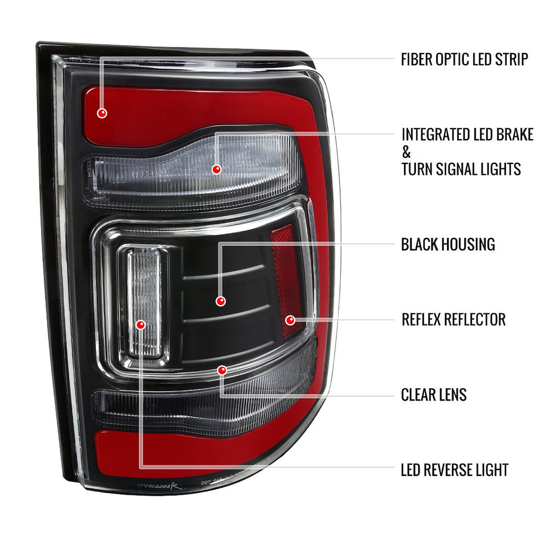 Spec-D Tuning Lt-Ram09jrled-Rs Tail Light Assembly||||87||sdtm09jrledrs||1919035