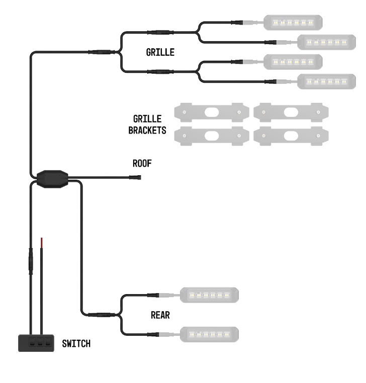 Product of Builtbright Bb8kb06 Warning Light Wiring Harness