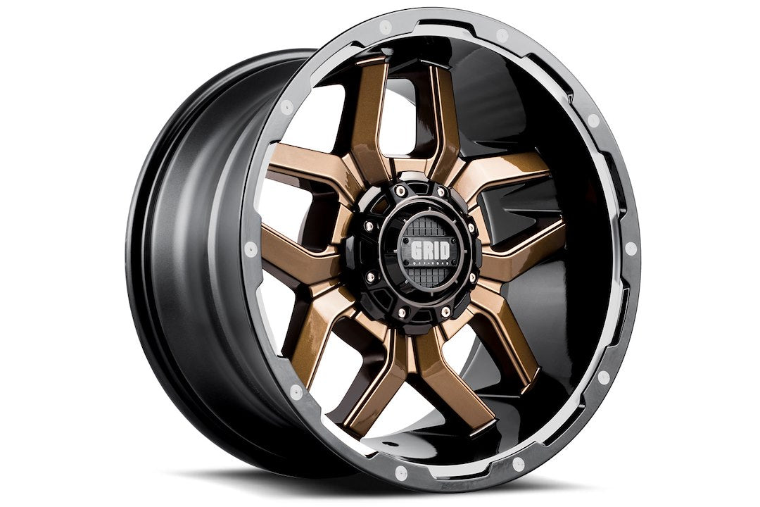 Product of Grid Wheels 17x9 Bronze With Black Lip Wheel - Not Applicable Bolt Pattern