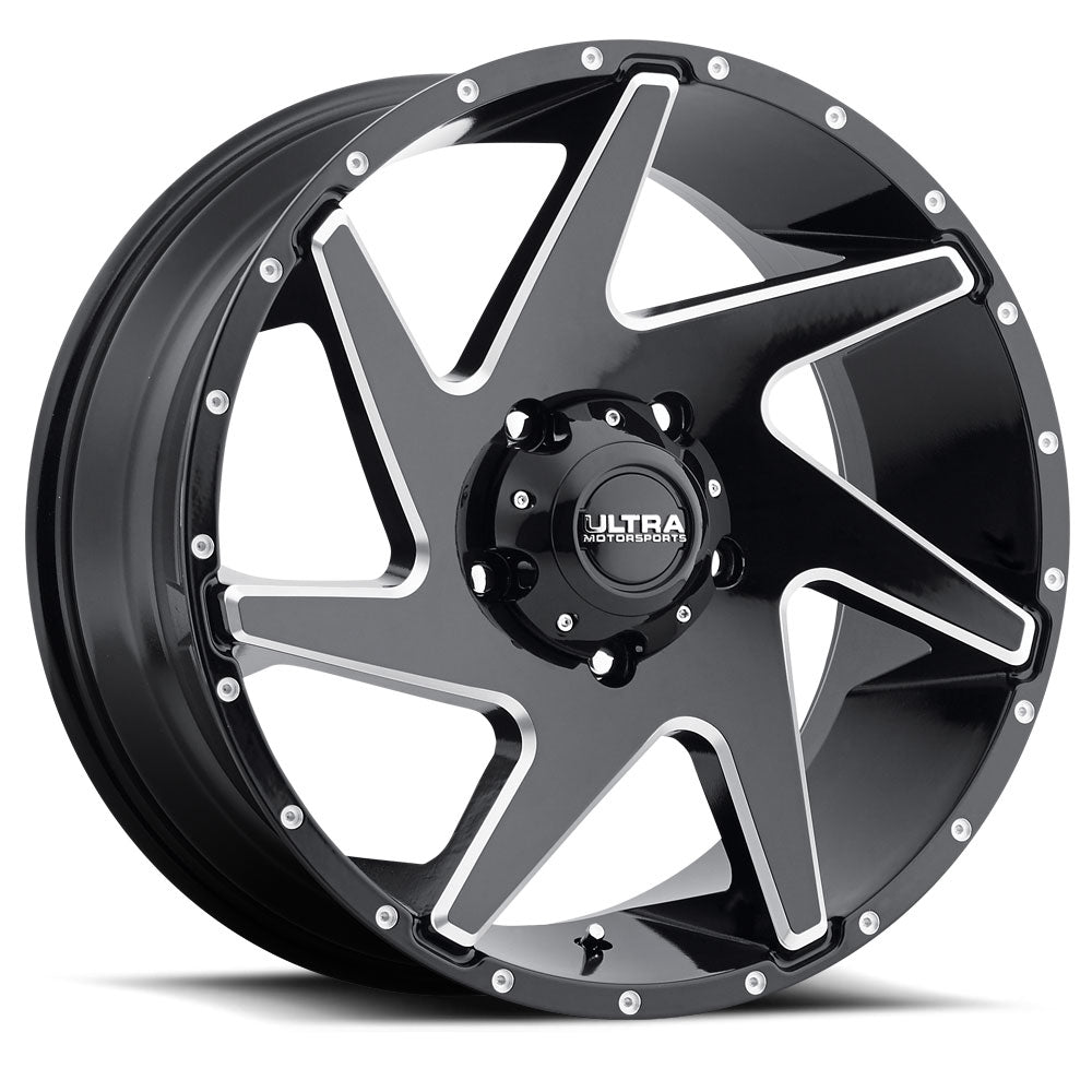 Product of Ultra Wheel 20x9 Black With Natural Accents Wheel - 5x5.00 Bolt Pattern
