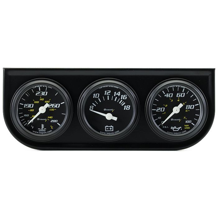 Equus Gauges E6100 Gauge Oil Pressure/ Voltmeter/ Water Temperature||e6100.Jpg||85||e20e6100||1774448