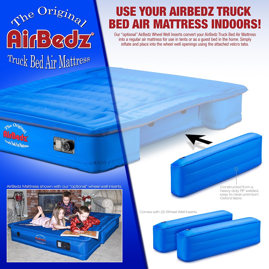 Airbedz By Pittman Outdoors Ppi-Ac5 Truck Bed Air Mattress Wheel Well Insert||main Airbedz_100 Series Side Insert 1500x1500.Jpg||88||abzppiac5||1526931