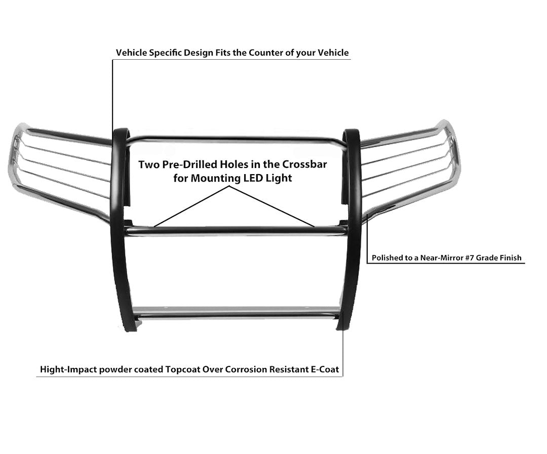 Product of Black Horse Offroad 17DG113MSS Grille Guard