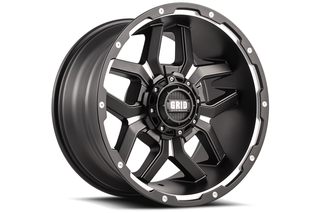 Product of Grid Wheels 18x9 Black With Natural Accents Wheel - Not Applicable Bolt Pattern
